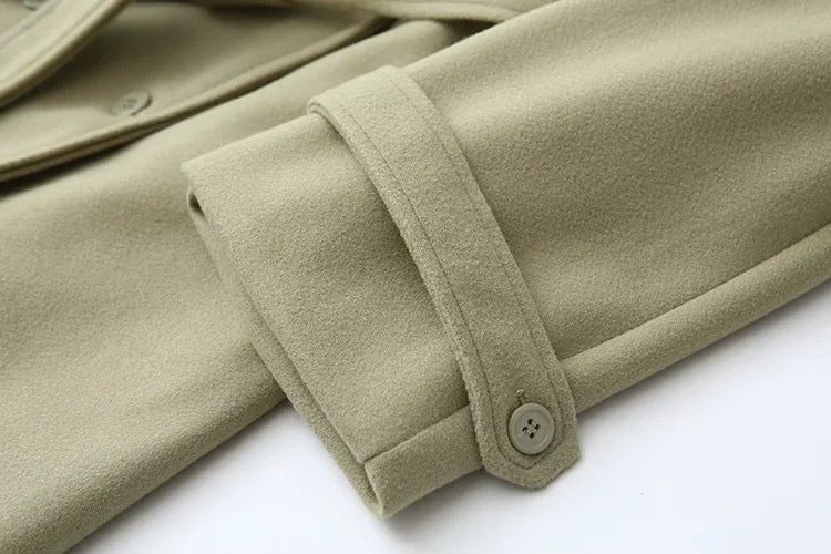 Trench Long Ceinturé Double Boutonnage