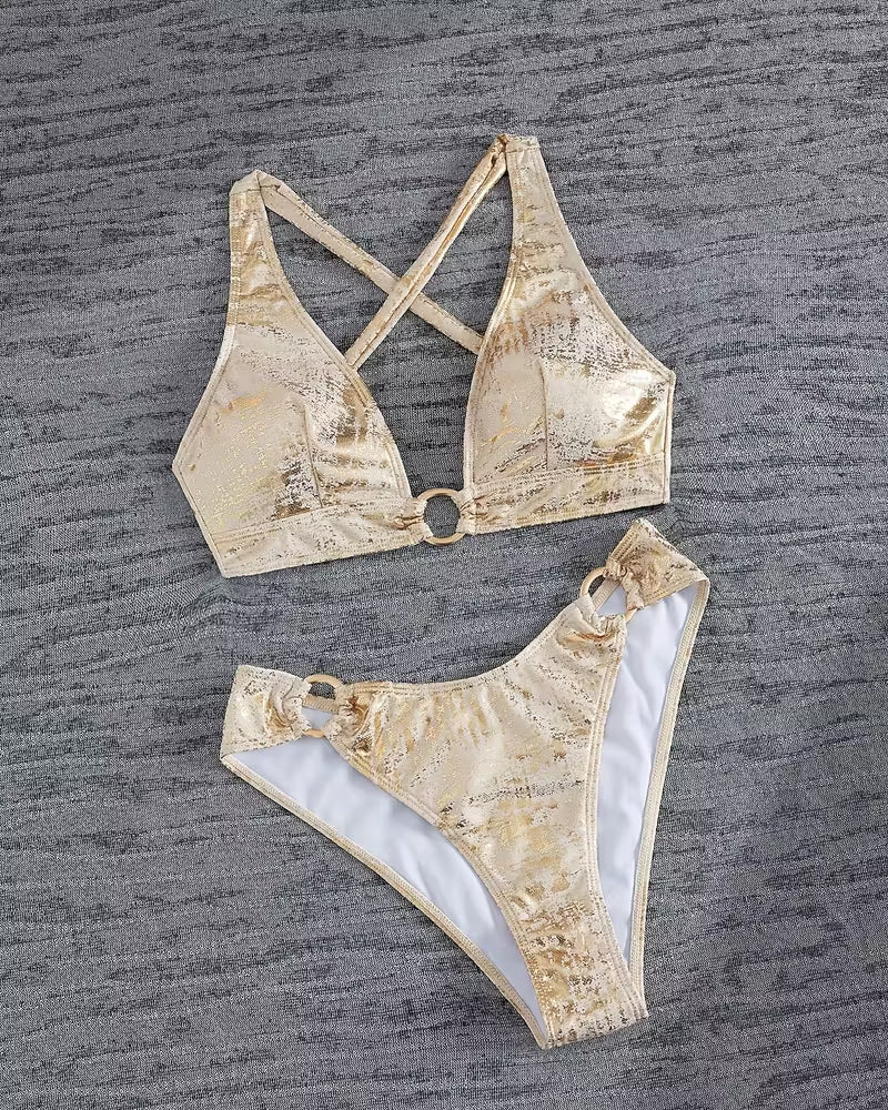 Annemiek | Bikini Boucle métallique Design