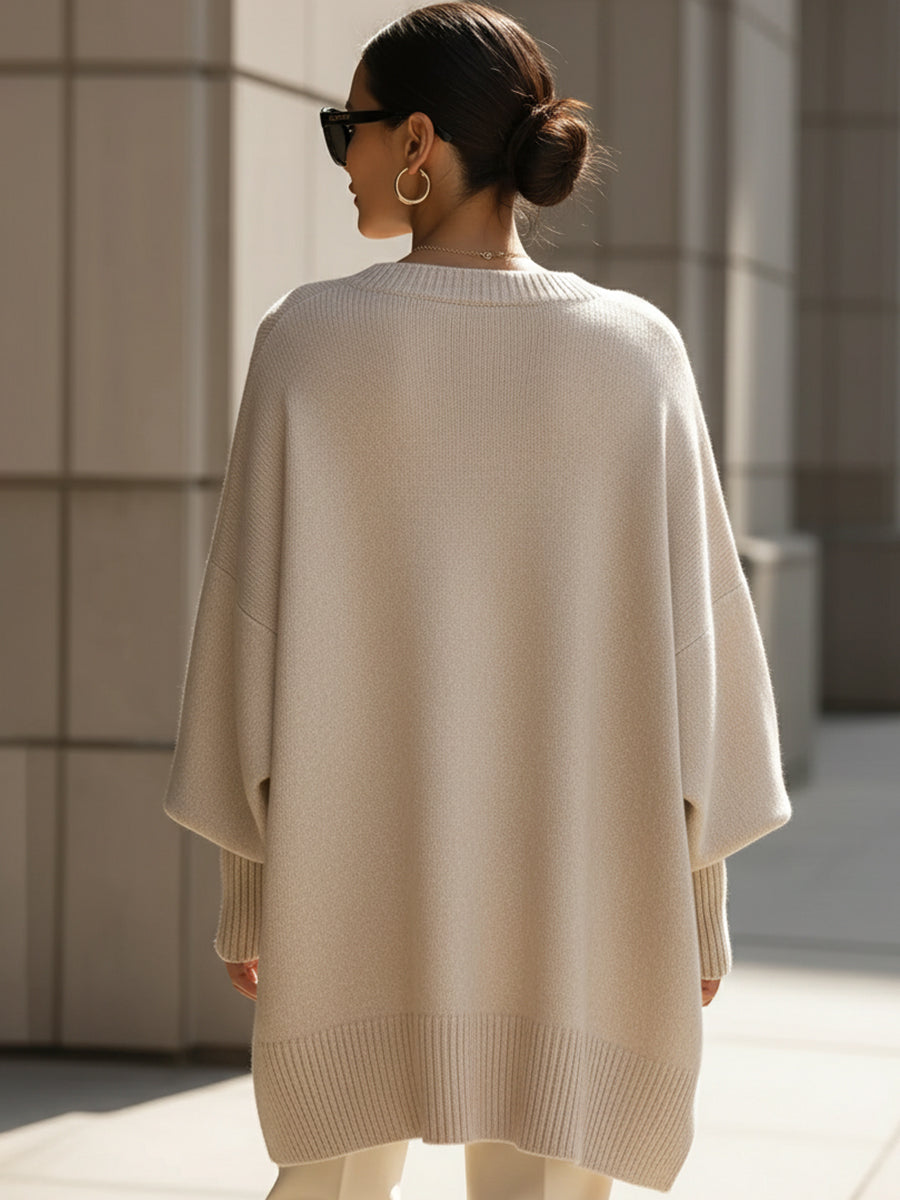 Wanwen | Pull Sophistiqué en Laine Mélangée