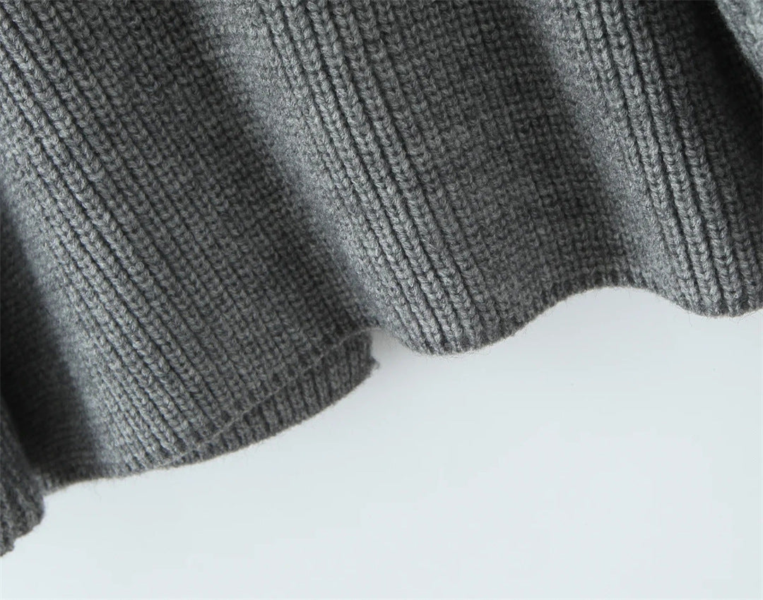 Pull Maille & Col Écharpe