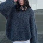 Pull Femme à Sequins en Mohair Lumière