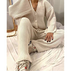 Ensemble Femme Cardigan Tricoté & Pantalon