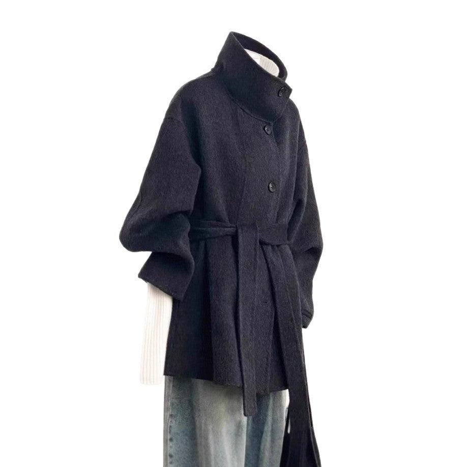 Manteau Femme Mi-Long en Laine & Cachemire à Ceinture