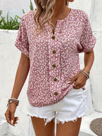 Jelena - Haut Floral Estival Élégant