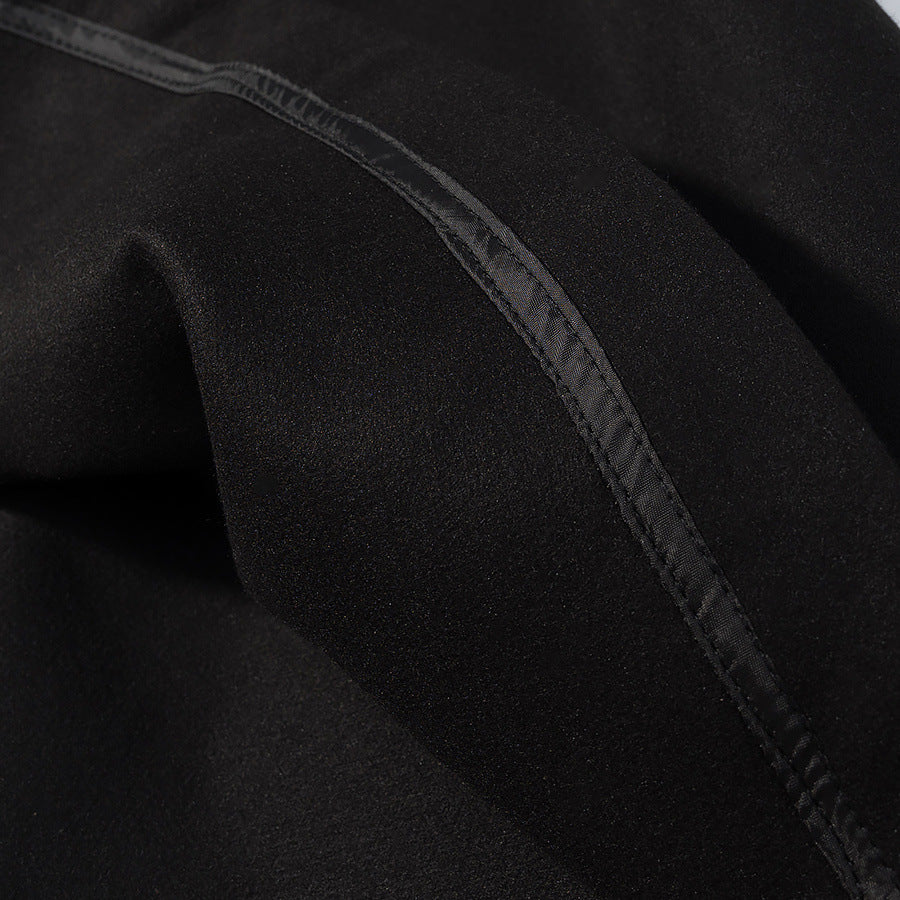 Cape Ceinturé Élégante à Col Montant