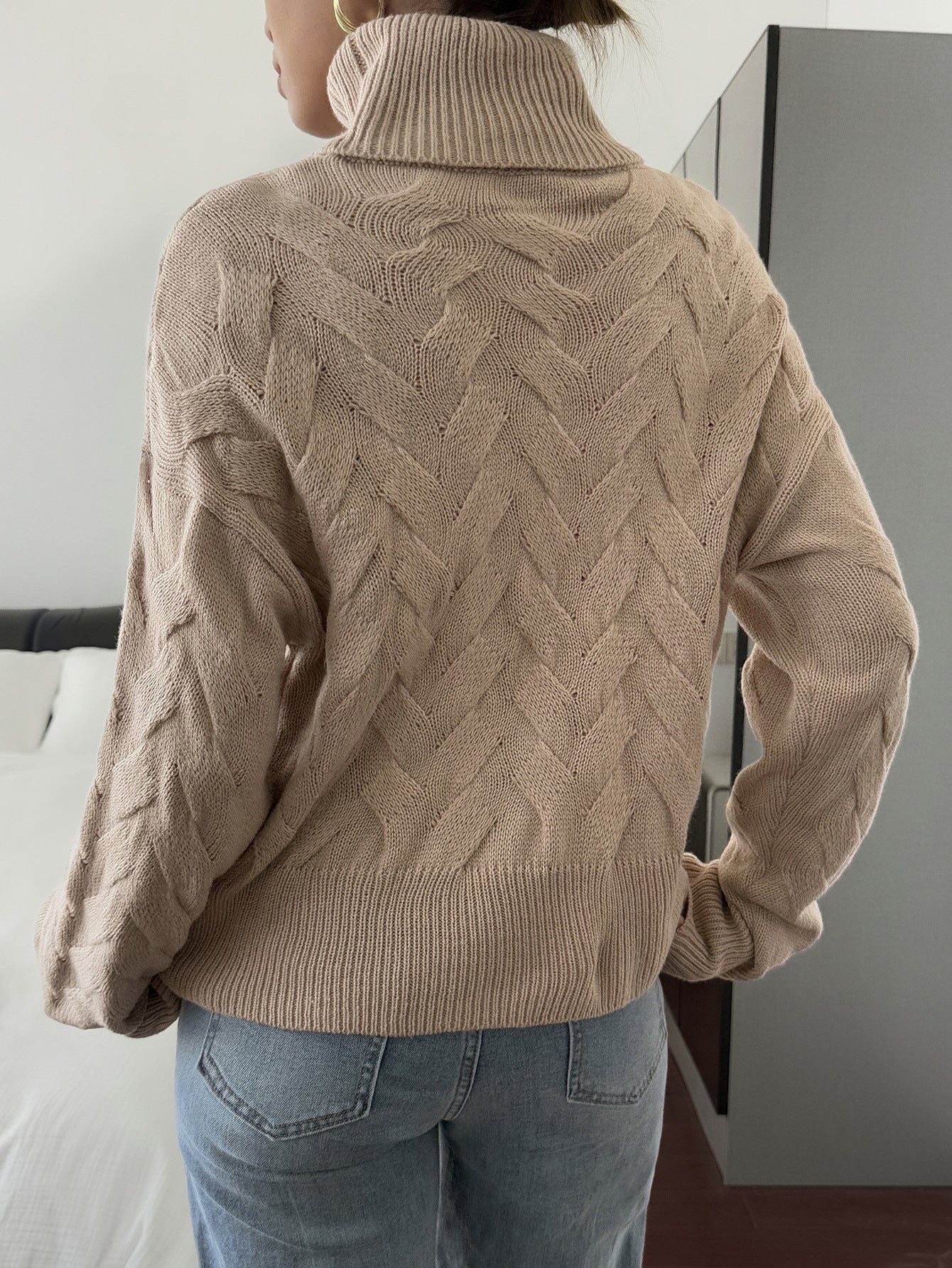 Pull Femme Col Montant