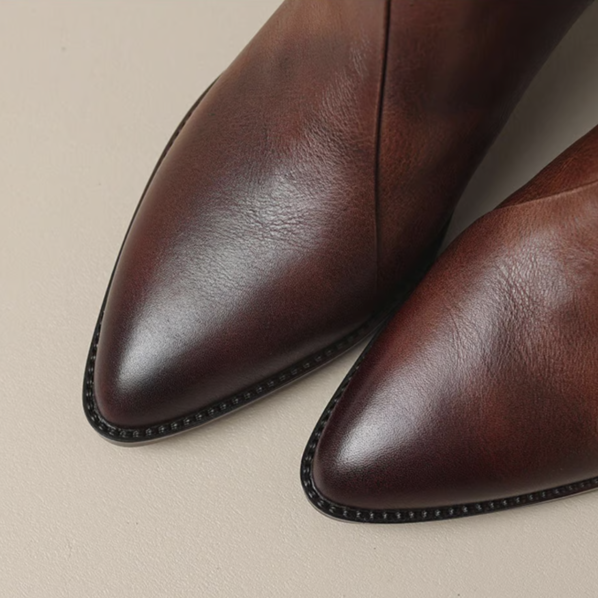 Anita - Bottines de luxe à talon bas
