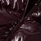 Doudoune Brillante à Capuche