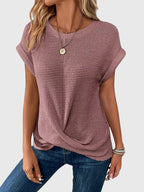 Isa™ | Blouse Élégante avec Col Rond