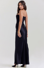 Mia | Robe Maxi Corset Sans Bretelles Tendance Été Chic
