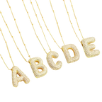 Necklace with Initial in Gold Letter