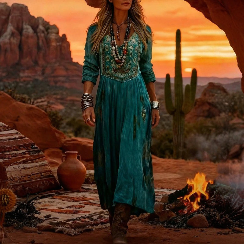 Naomi | Robe Vintage À Imprimé Floral