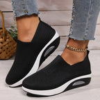 Laurence™ — Baskets slip-on compensées confort quotidien