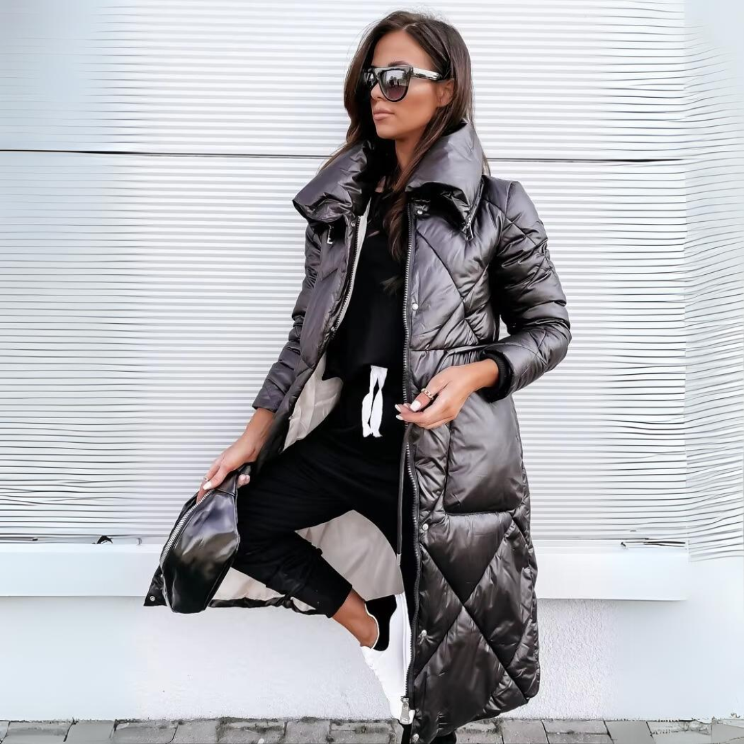 Élégance - Manteau Long Chic et Chaud