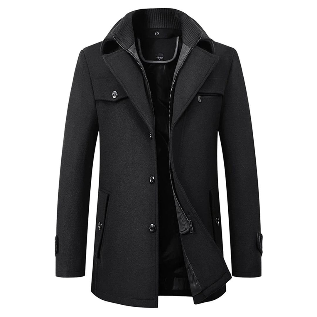 Elias - Manteau homme d’Hiver – Noir