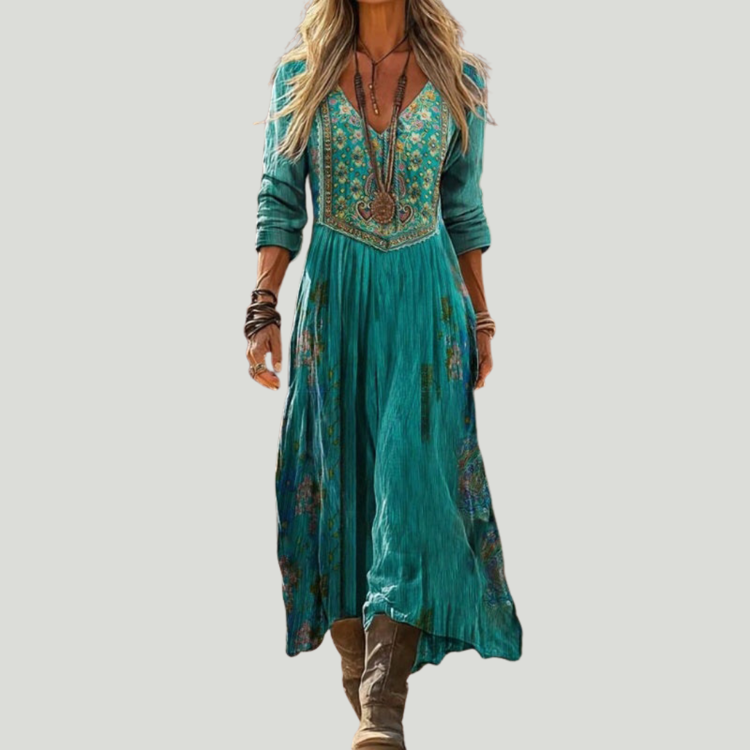 Naomi | Robe Vintage À Imprimé Floral