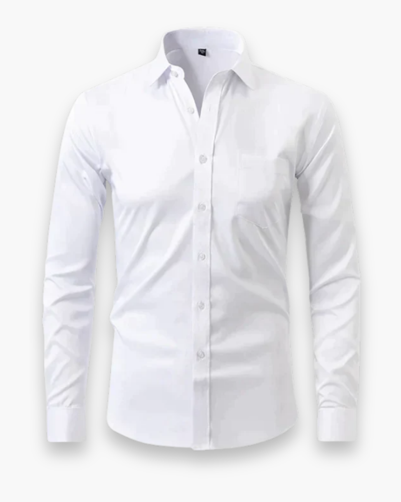 Chemise Slim Fit Pour Homme | Chic Et Respirante – Blanc