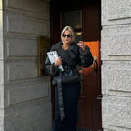 Manteau Femme à Col et Lacets