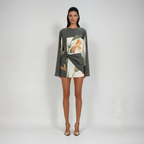 Constance | Robe Cocktail Mini Imprimé Floral Tendance Éclatant