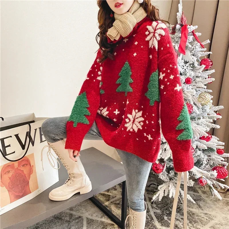 Chloé | Pull de Noël Femme Oversized Tendance Effortless