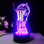 Lionel Messi Lampe LED 3D Illusion - Veilleuse - 16 Couleurs