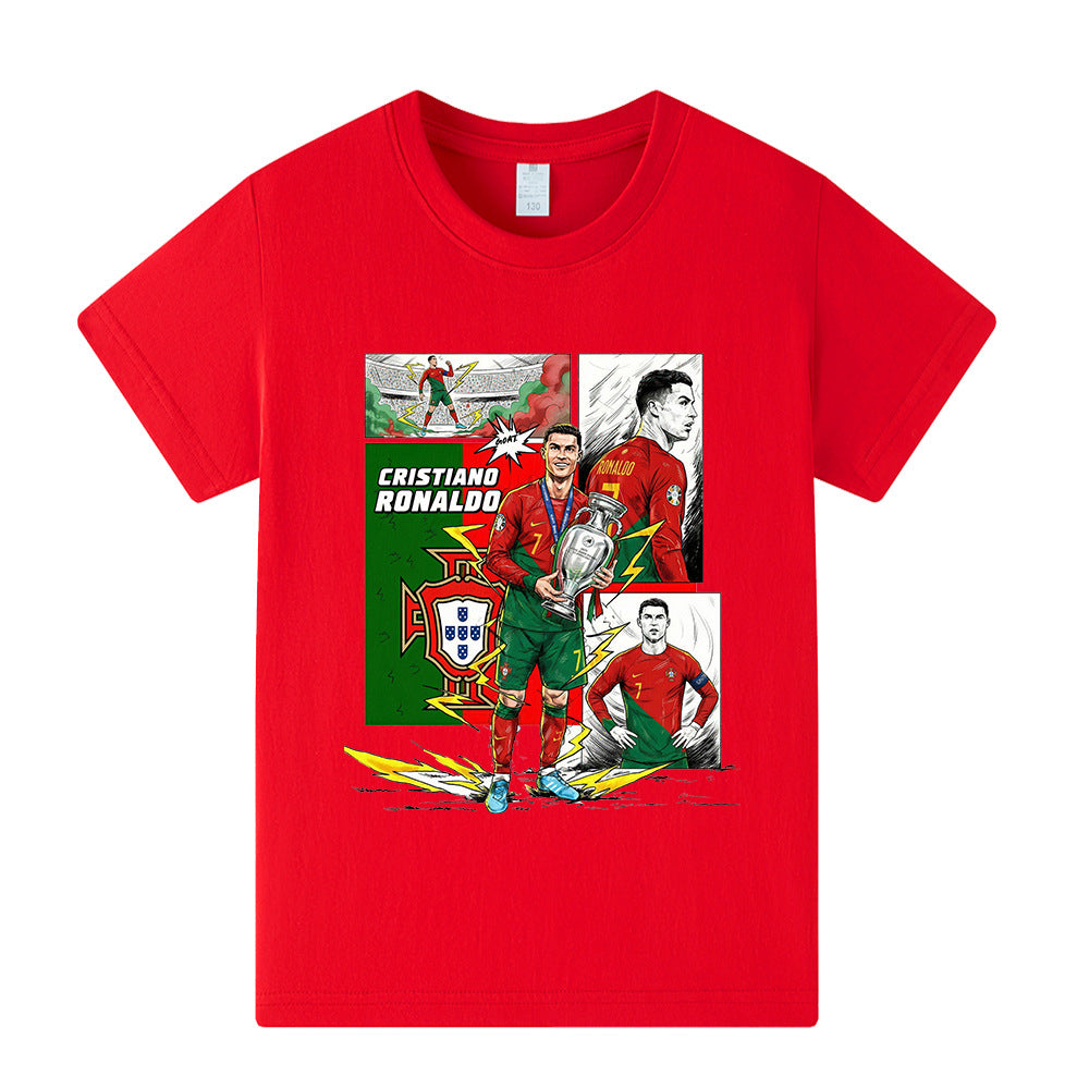 Cristiano Ronaldo T-shirt de Foot Enfant - Portugal - Confortable