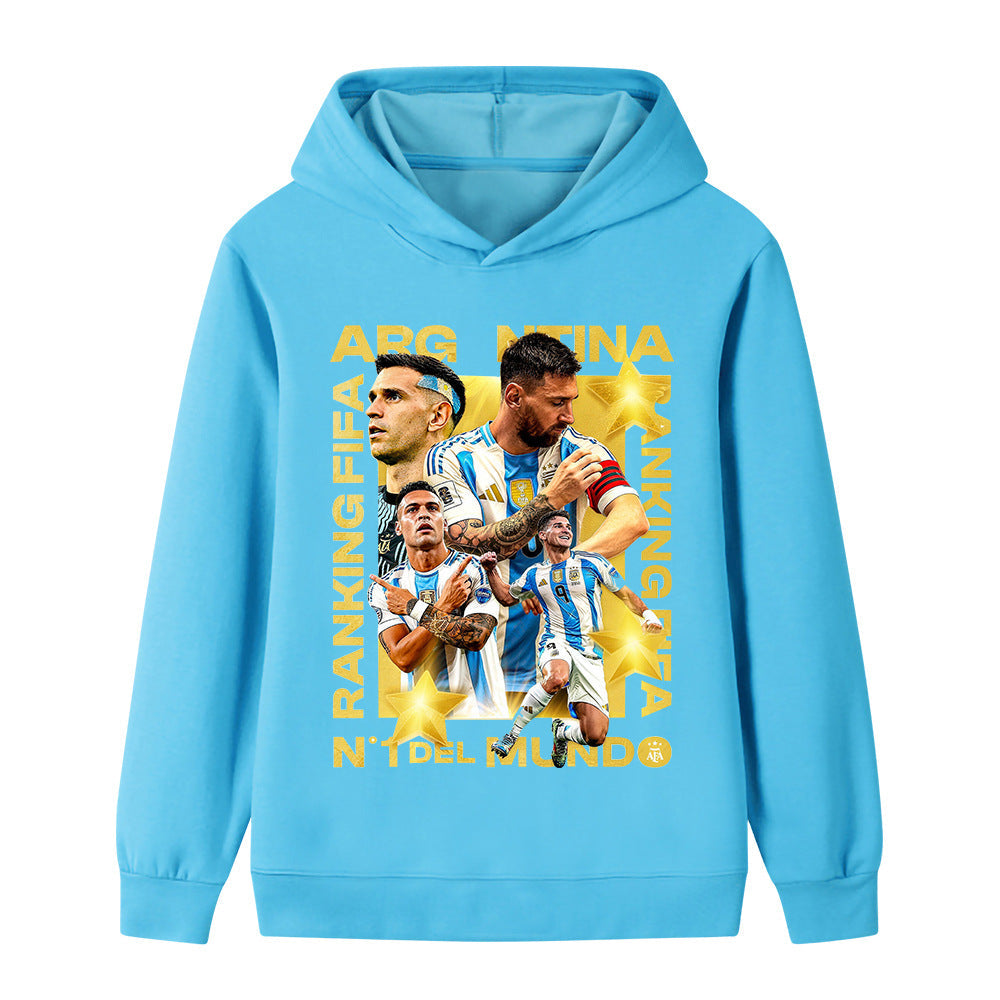 Lionel Messi Sweat à Capuche Foot Enfant - pour le Quotidien