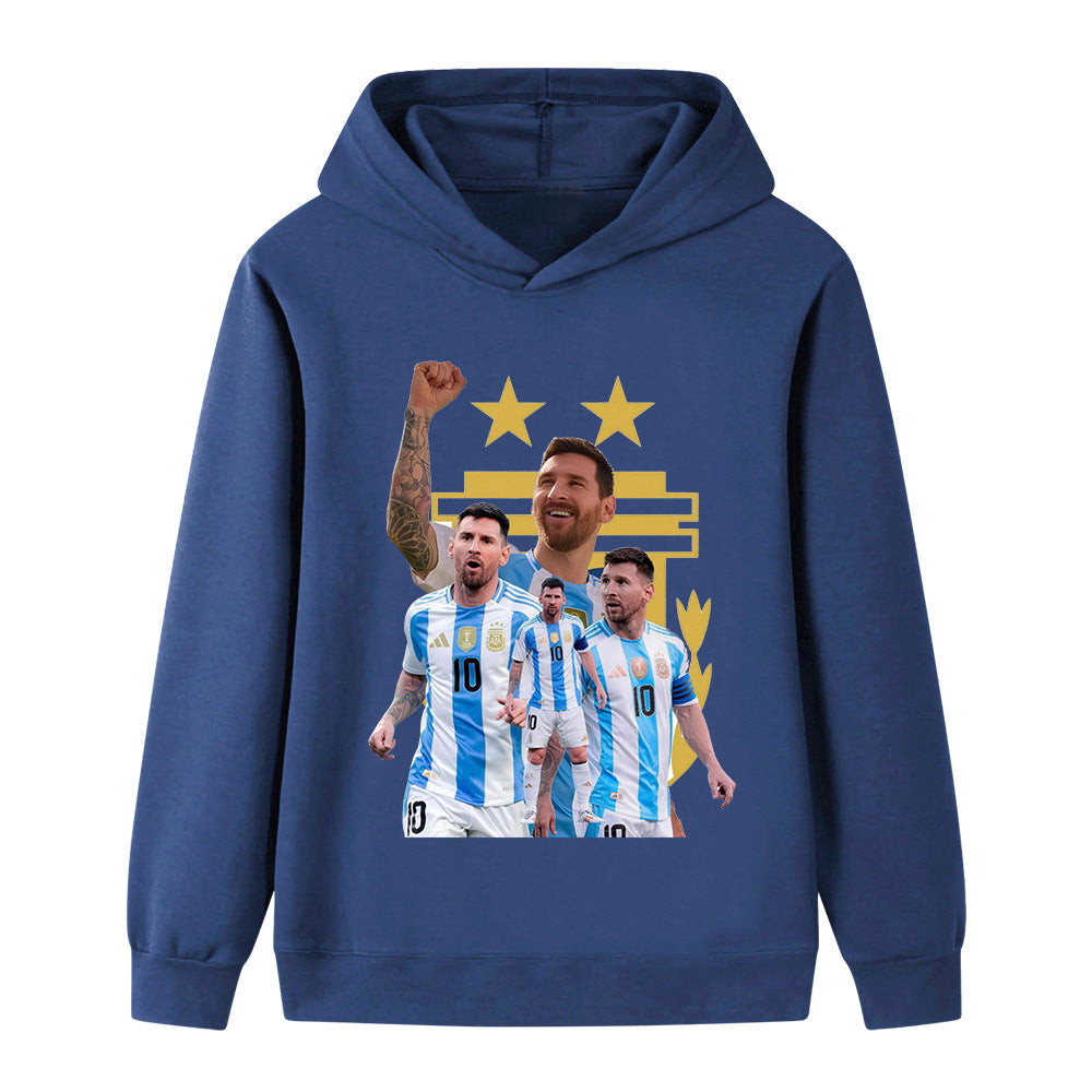 Messi Sweat à Capuche Foot Enfant - Design