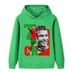 Cristiano Ronaldo Sweat à Capuche Foot Enfant - Portugal - Doux