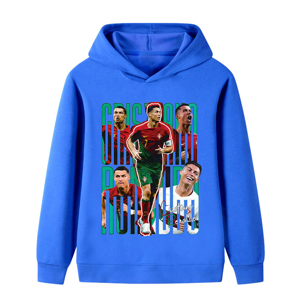Ronaldo Sweat à Capuche Foot Enfant - Portugal - Doux