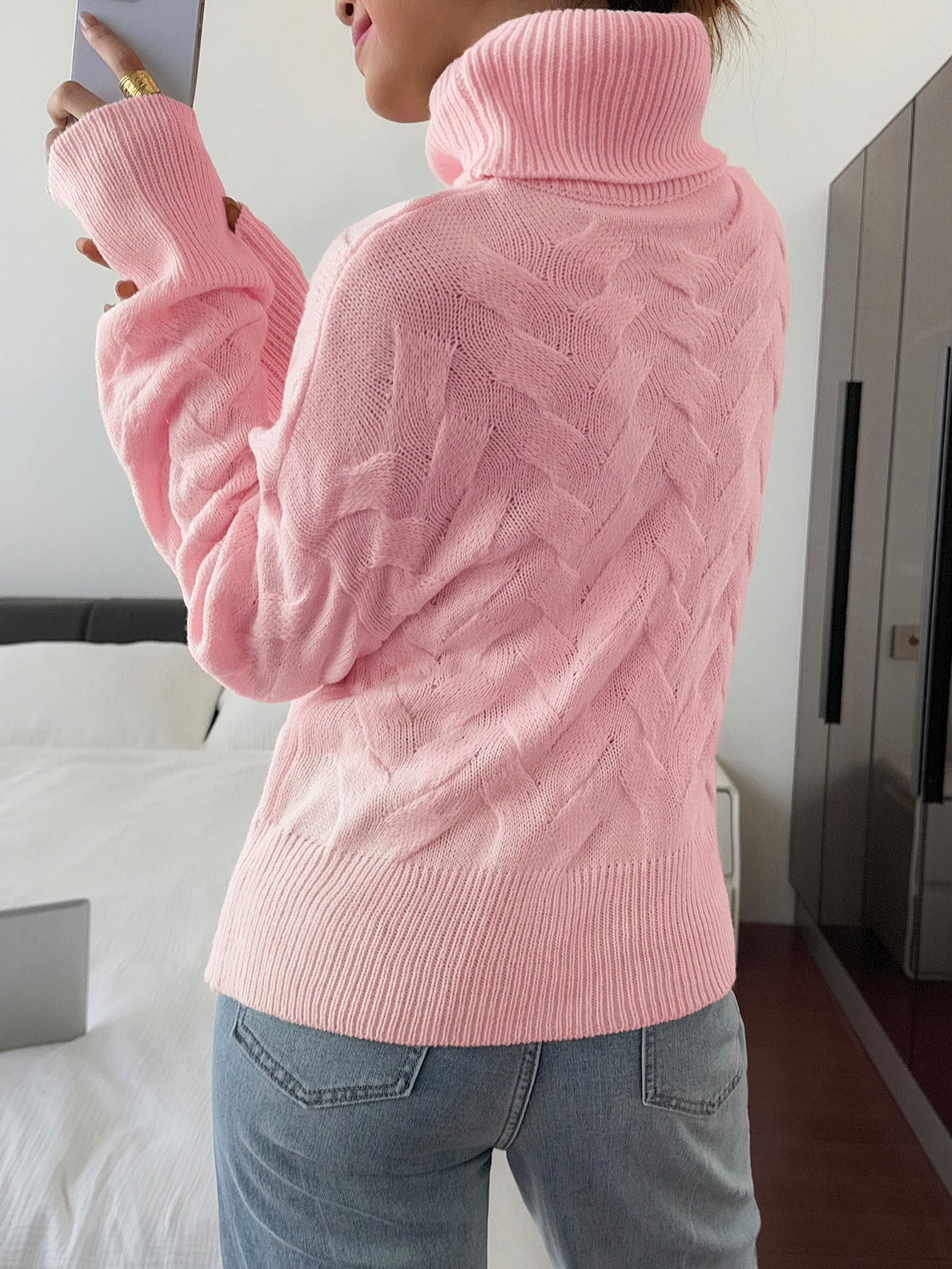 Pull Femme Col Montant