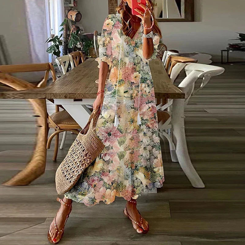 Delphine - Robe Maxi Bohème Femme – Stil 1