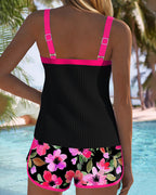 Caroline - Tankini Floral Avec Short