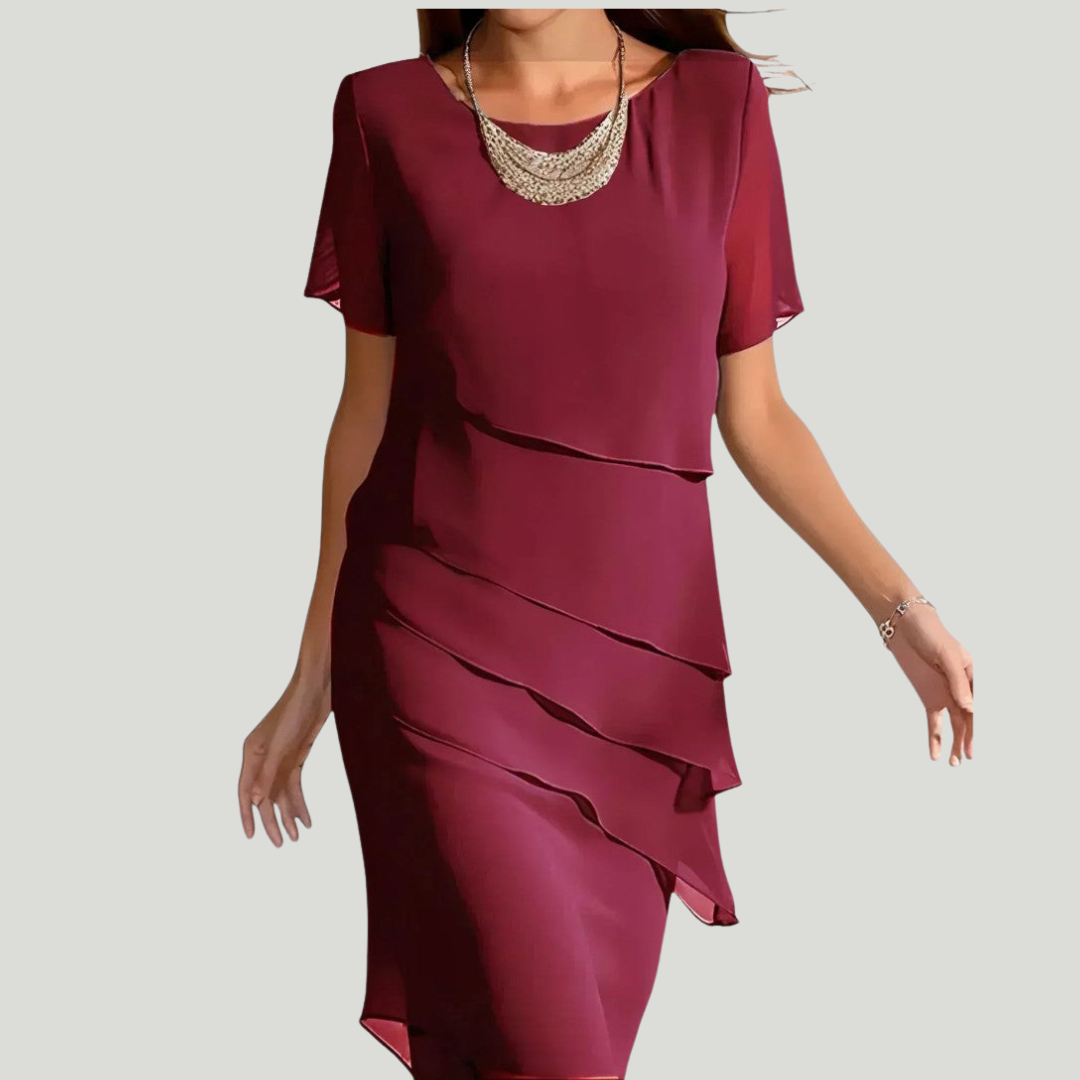 Kendra | Robe Midi À volants