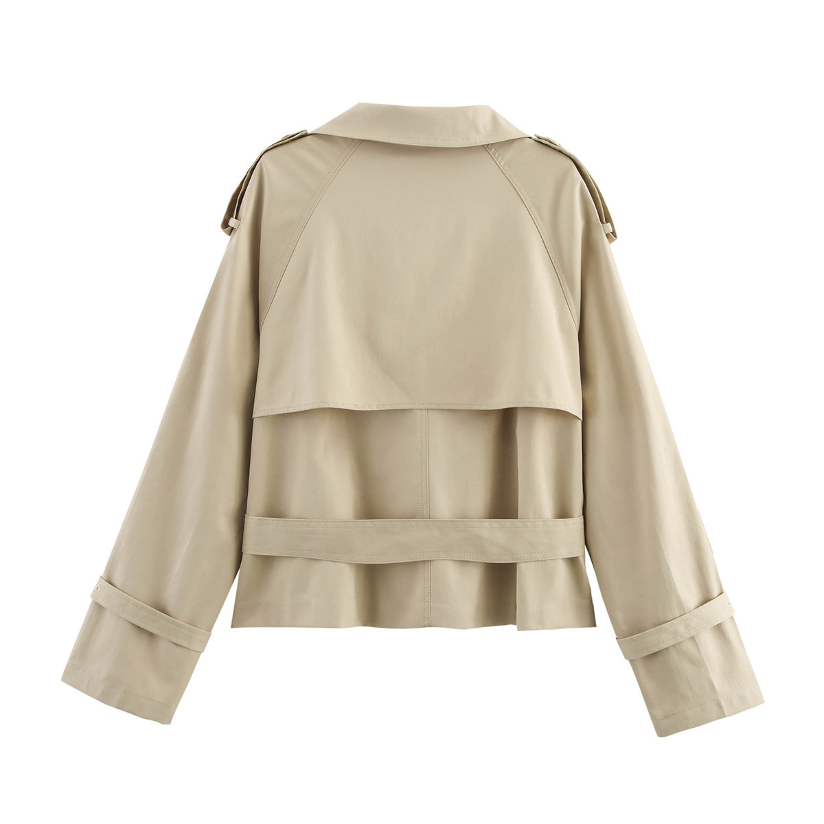 Veste Trench Courte Polyvalente Ceinturée