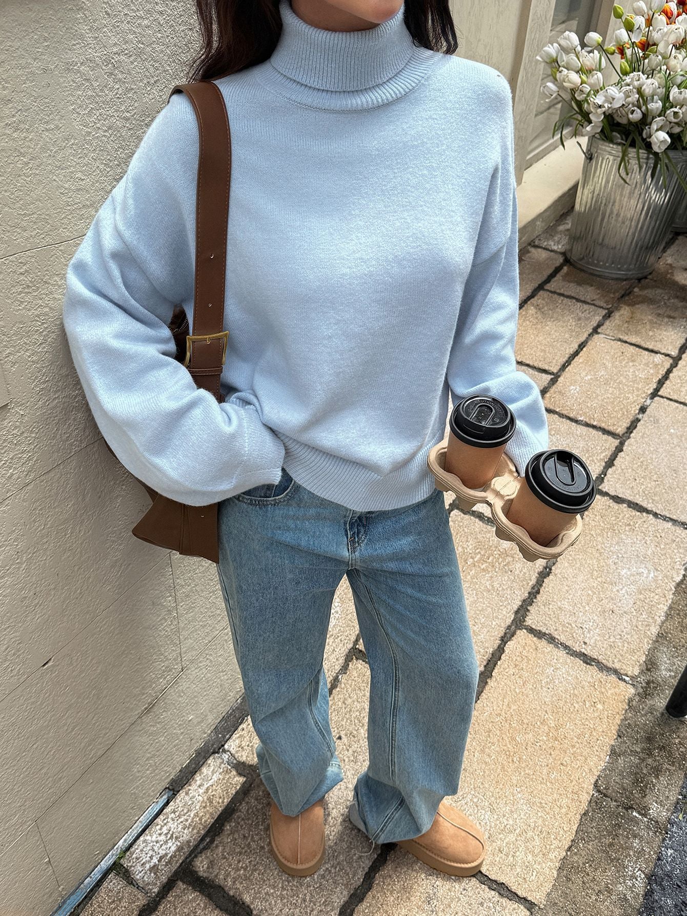 Pull Femme Col Montant