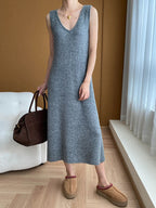 Ensemble Robe Longue & Cardigan Oversize Col V