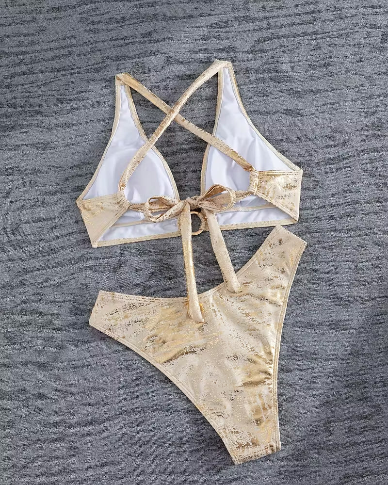 Annemiek | Bikini Boucle métallique Design