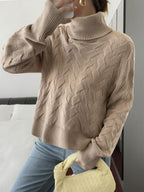 Pull Femme Col Montant