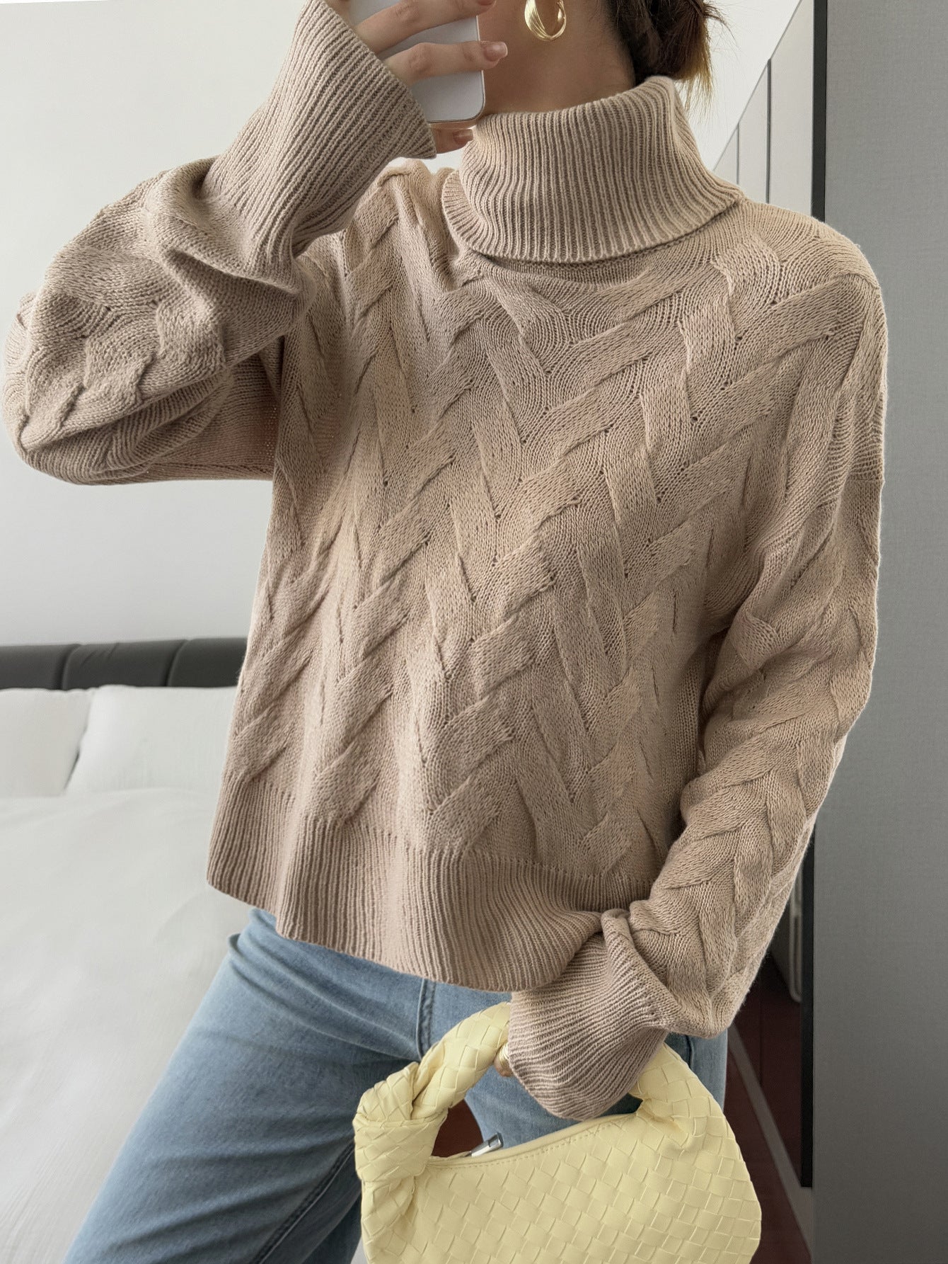 Pull Femme Col Montant