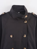 Veste Trench Courte Polyvalente Ceinturée
