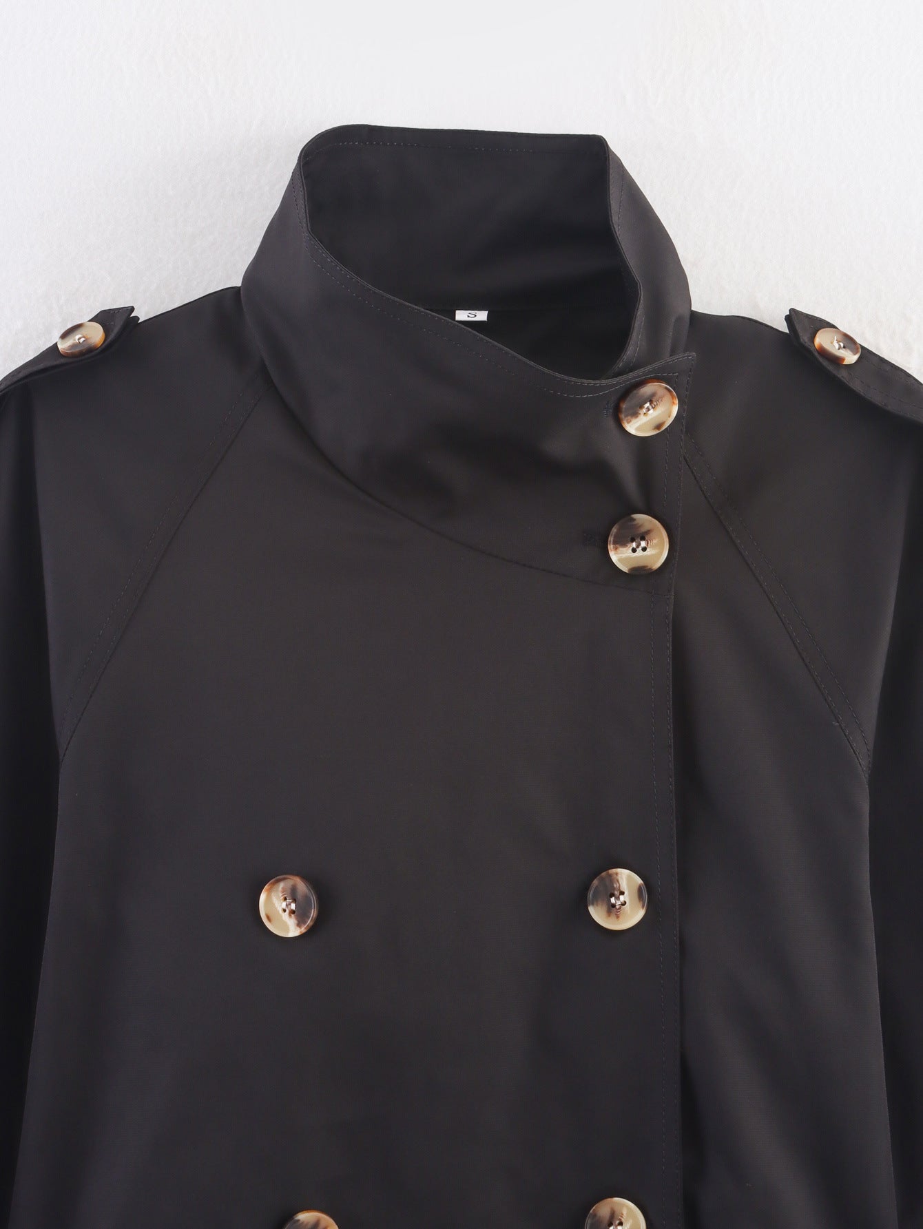 Veste Trench Courte Polyvalente Ceinturée