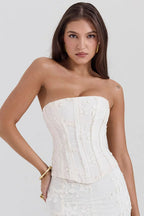 Élodie | Robe Maxi de Mariage Brodée Tendance Élégant