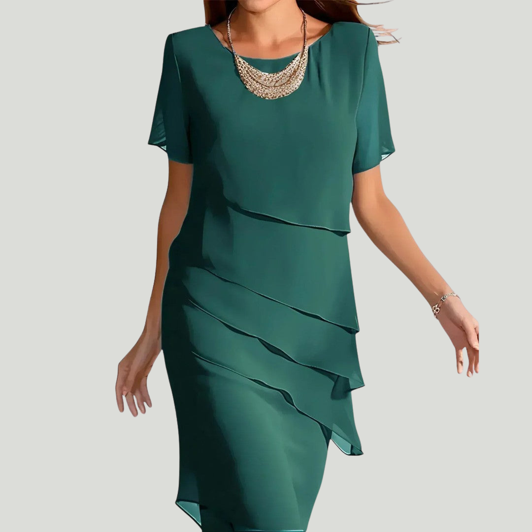 Kendra | Robe Midi À volants