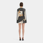 Constance | Robe Cocktail Mini Imprimé Floral Tendance Éclatant