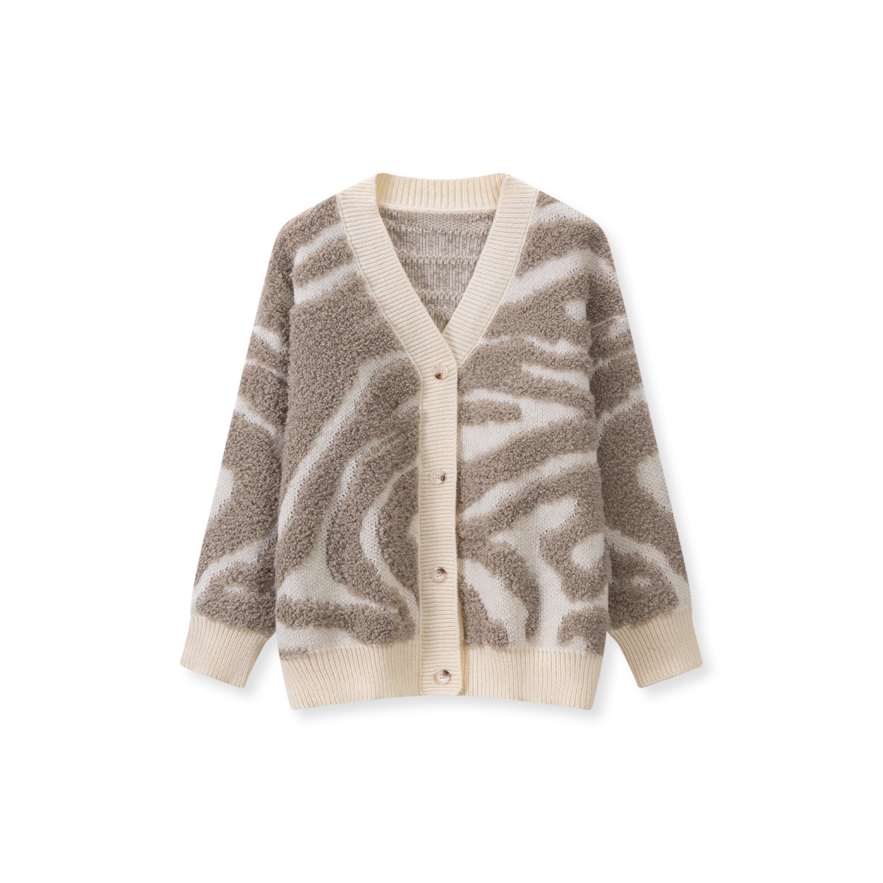 Cardigan Femme Imprimé Zèbre