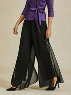 Delphine™ — Pantalon large fluide élégant aérien