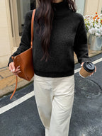 Pull Femme Col Semi-Montant