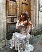 Livilla | Robe Maxi en Dentelle Tendance Élégante