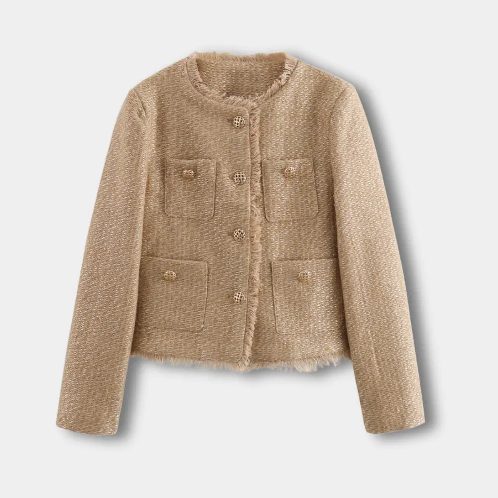 Louise - Veste élégant femme – Kaki